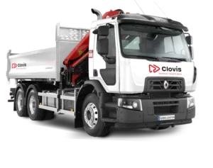 poids-lourd polybenne grue